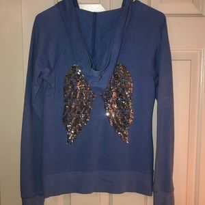 VS blue zip-up jacket